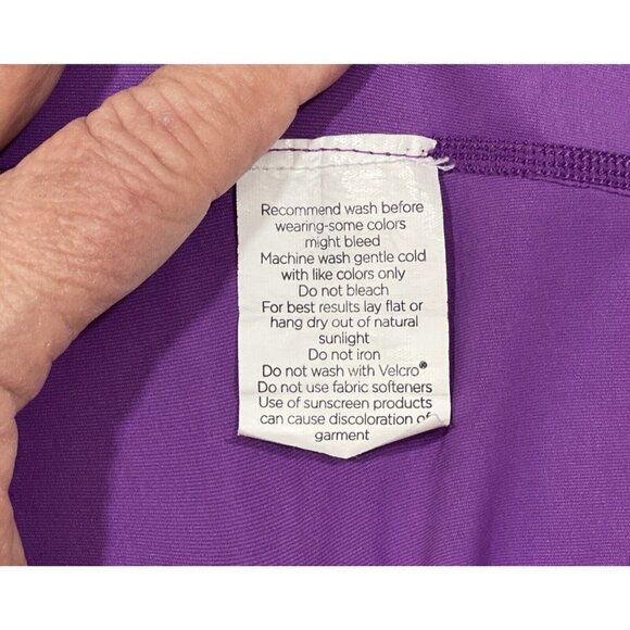 BloqUV Women's Crop Top Shirt XXS Magenta 50 UPF Sun Block Outdoors Cover-Up EUC - Picture 7 of 11